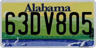 AL license plate 63DV805