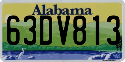 AL license plate 63DV813