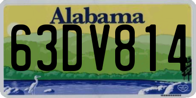 AL license plate 63DV814