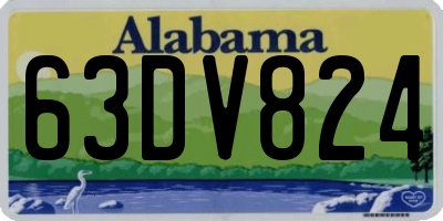 AL license plate 63DV824