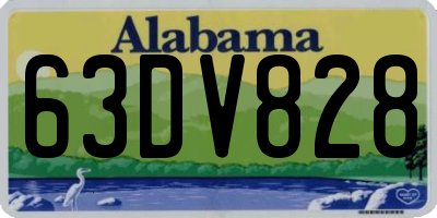 AL license plate 63DV828