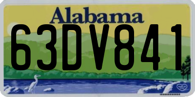 AL license plate 63DV841