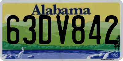 AL license plate 63DV842