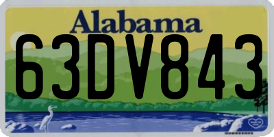 AL license plate 63DV843