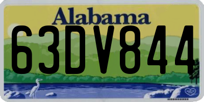AL license plate 63DV844