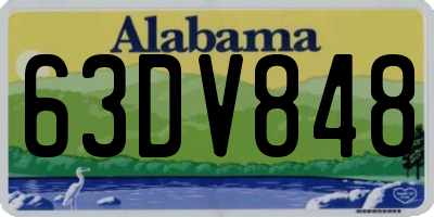 AL license plate 63DV848