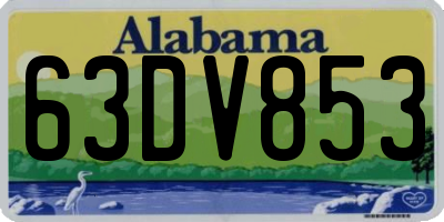 AL license plate 63DV853