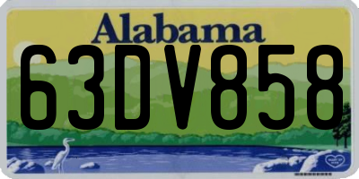 AL license plate 63DV858