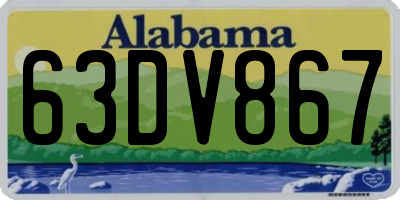AL license plate 63DV867