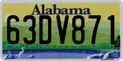 AL license plate 63DV871