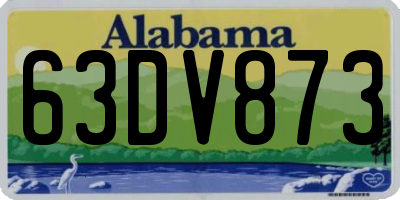 AL license plate 63DV873