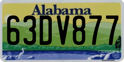 AL license plate 63DV877