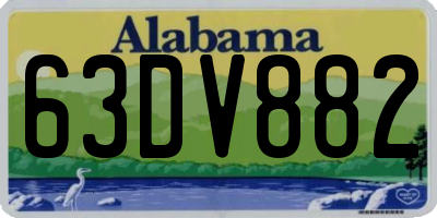 AL license plate 63DV882