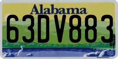 AL license plate 63DV883
