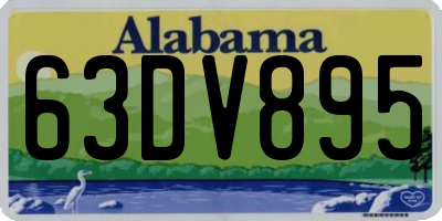 AL license plate 63DV895