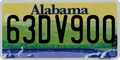 AL license plate 63DV900
