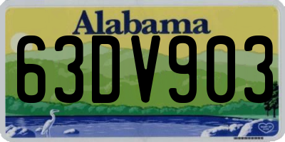 AL license plate 63DV903