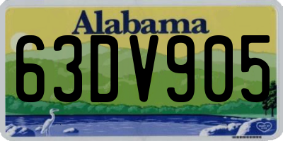 AL license plate 63DV905