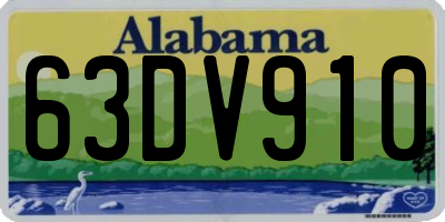 AL license plate 63DV910