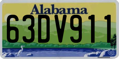 AL license plate 63DV911