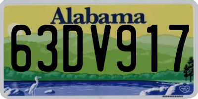 AL license plate 63DV917