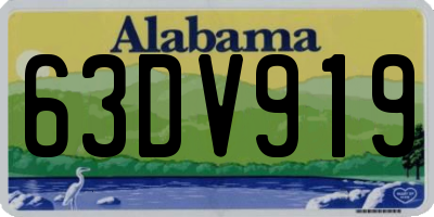 AL license plate 63DV919