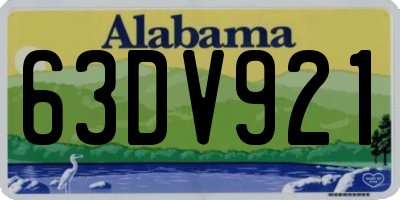 AL license plate 63DV921