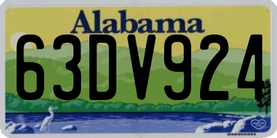 AL license plate 63DV924