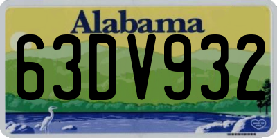 AL license plate 63DV932