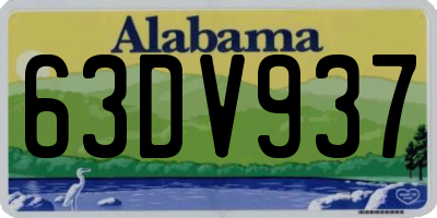 AL license plate 63DV937