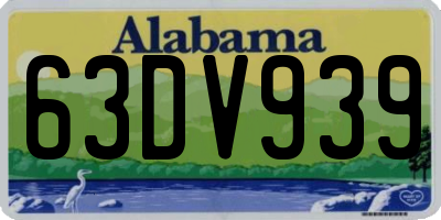 AL license plate 63DV939