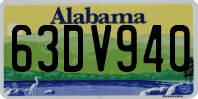 AL license plate 63DV940