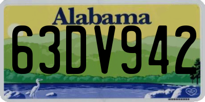 AL license plate 63DV942