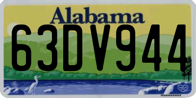 AL license plate 63DV944