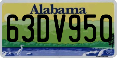 AL license plate 63DV950