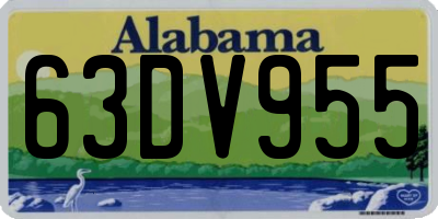 AL license plate 63DV955
