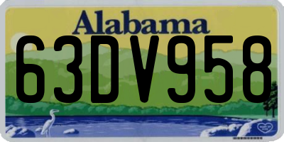 AL license plate 63DV958