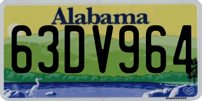 AL license plate 63DV964