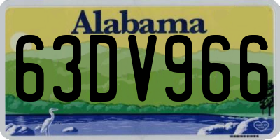 AL license plate 63DV966