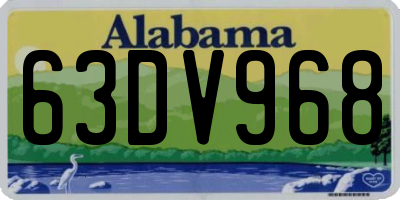 AL license plate 63DV968