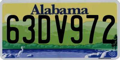 AL license plate 63DV972