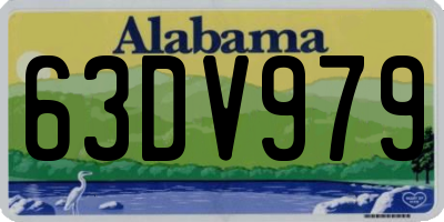 AL license plate 63DV979