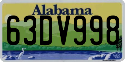 AL license plate 63DV998