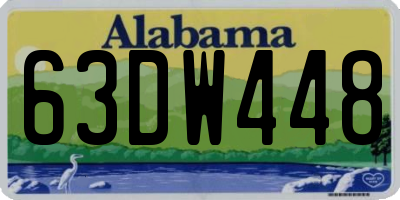 AL license plate 63DW448