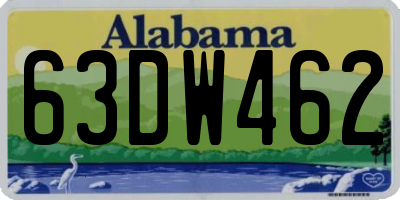 AL license plate 63DW462