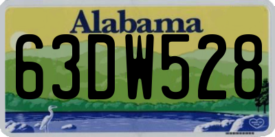 AL license plate 63DW528