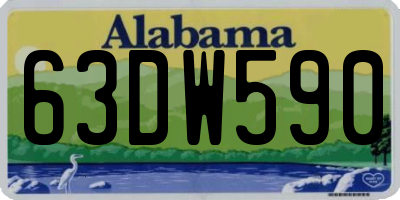 AL license plate 63DW590
