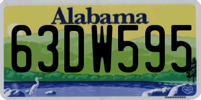 AL license plate 63DW595