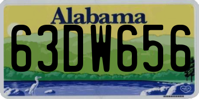AL license plate 63DW656