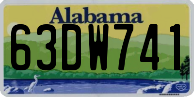 AL license plate 63DW741